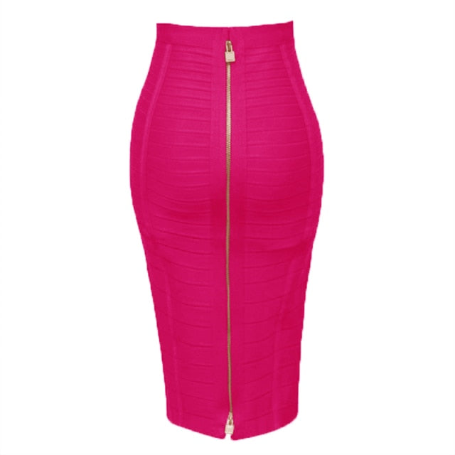 Bandage Elastic Bodycon Pencil Skirt
