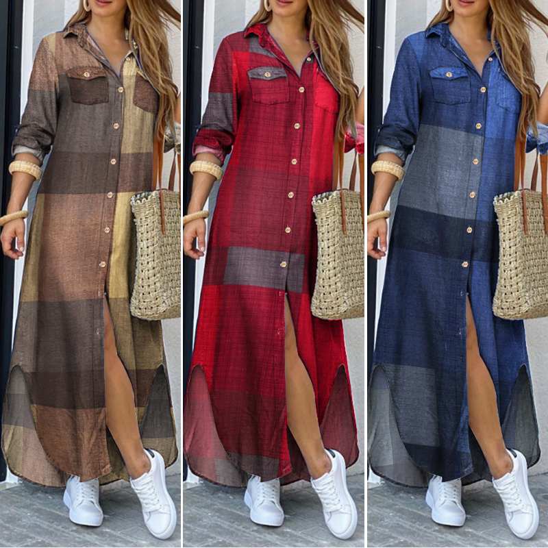 Tanzania Maxi Shirt Dress (S-5XL)