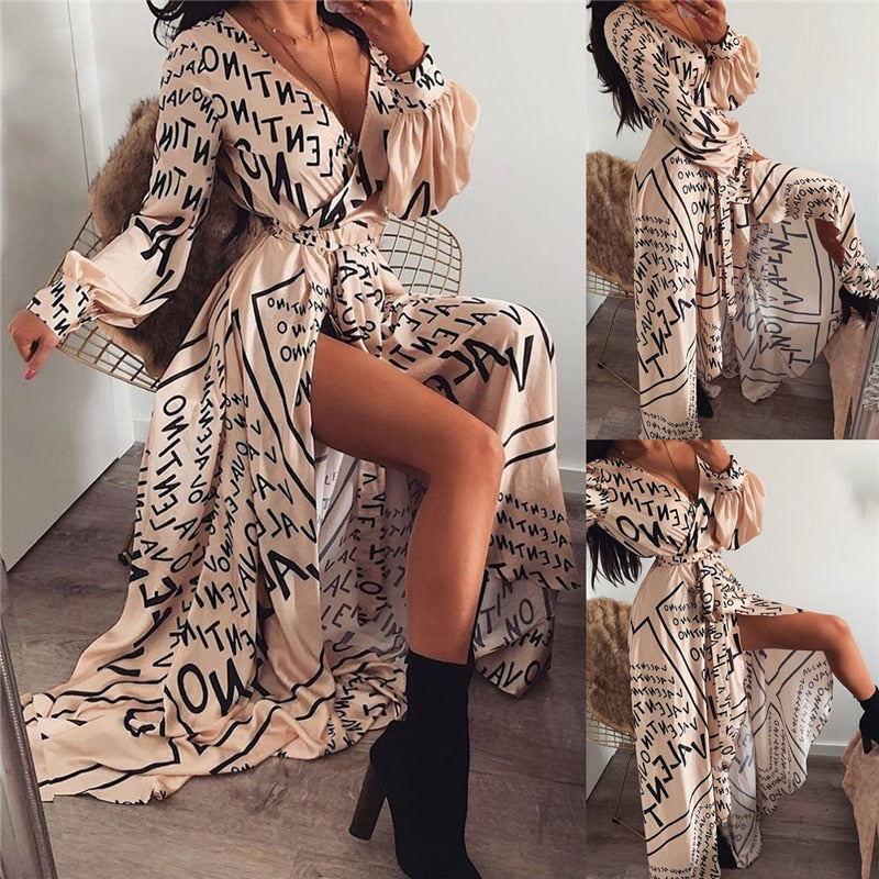 Nzinga Boho Printed Floral Dress