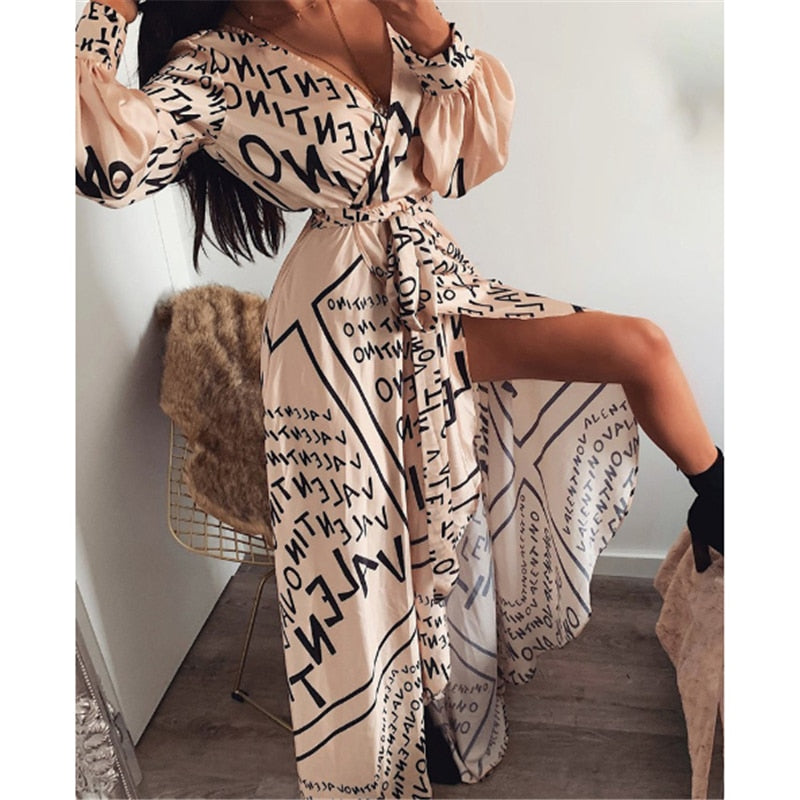 Nzinga Boho Printed Floral Dress