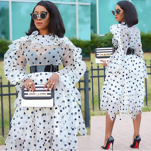 Selah Polka Dot Two Piece Set Organza