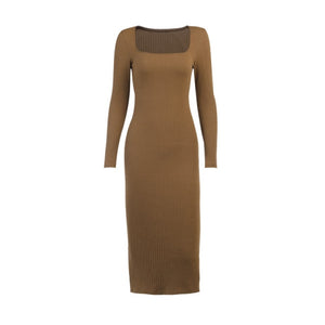 Seychelles Off Shoulder Ribbed Knitted Midi Dress (S-XL)