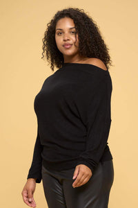 Eve Knit Off The Shoulder Plus Size Top