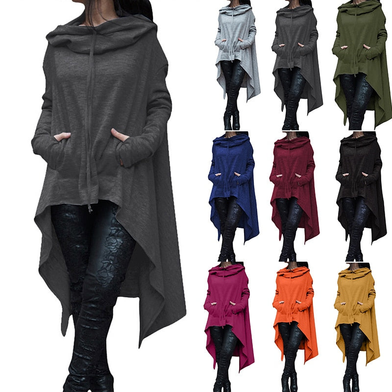 Makena Hoodies Loose Corduroy Pullover