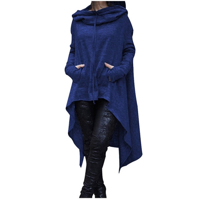 Makena Hoodies Loose Corduroy Pullover