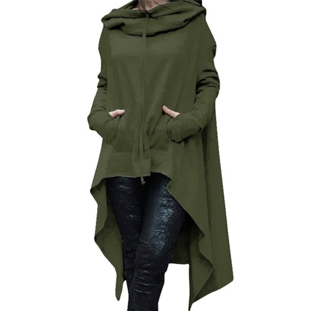 Makena Hoodies Loose Corduroy Pullover