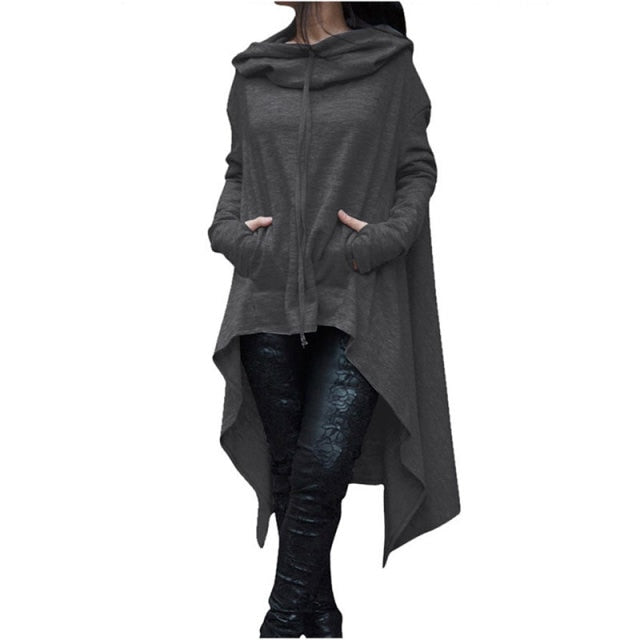 Makena Hoodies Loose Corduroy Pullover
