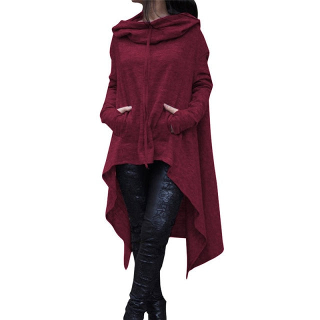 Makena Hoodies Loose Corduroy Pullover