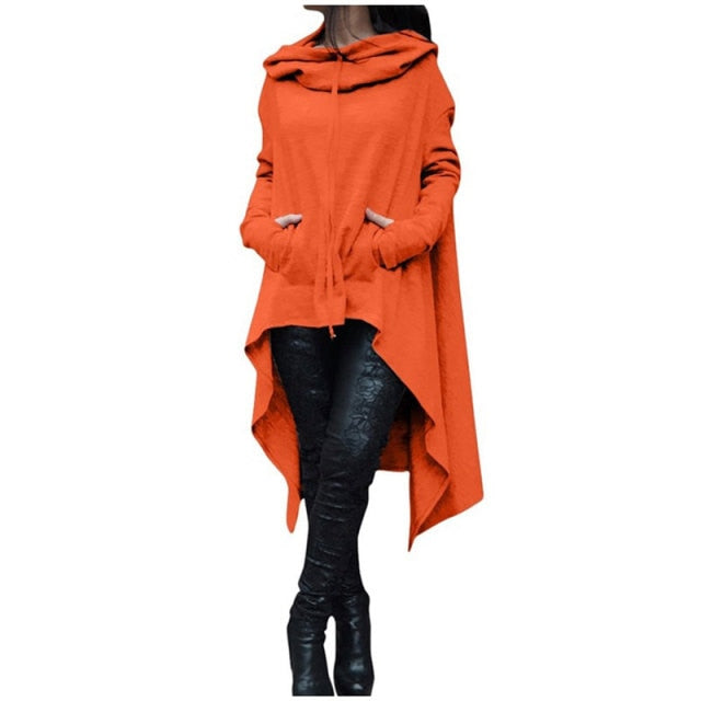 Makena Hoodies Loose Corduroy Pullover