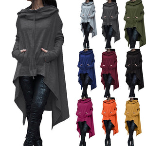 Makena Hoodies Loose Corduroy Pullover