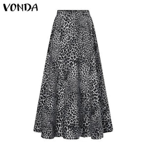 Madagascar Leopard Long Maxi Skirt (S-4XL)