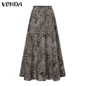 Madagascar Leopard Long Maxi Skirt (S-4XL)