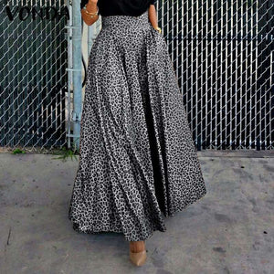 Madagascar Leopard Long Maxi Skirt (S-4XL)