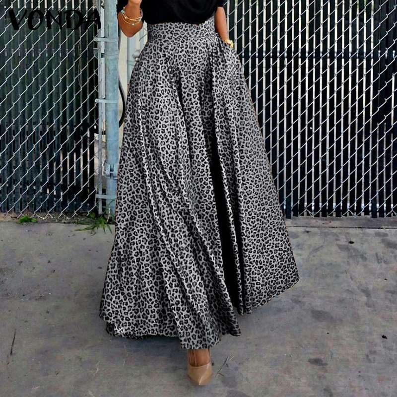 Madagascar Leopard Long Maxi Skirt (S-4XL)