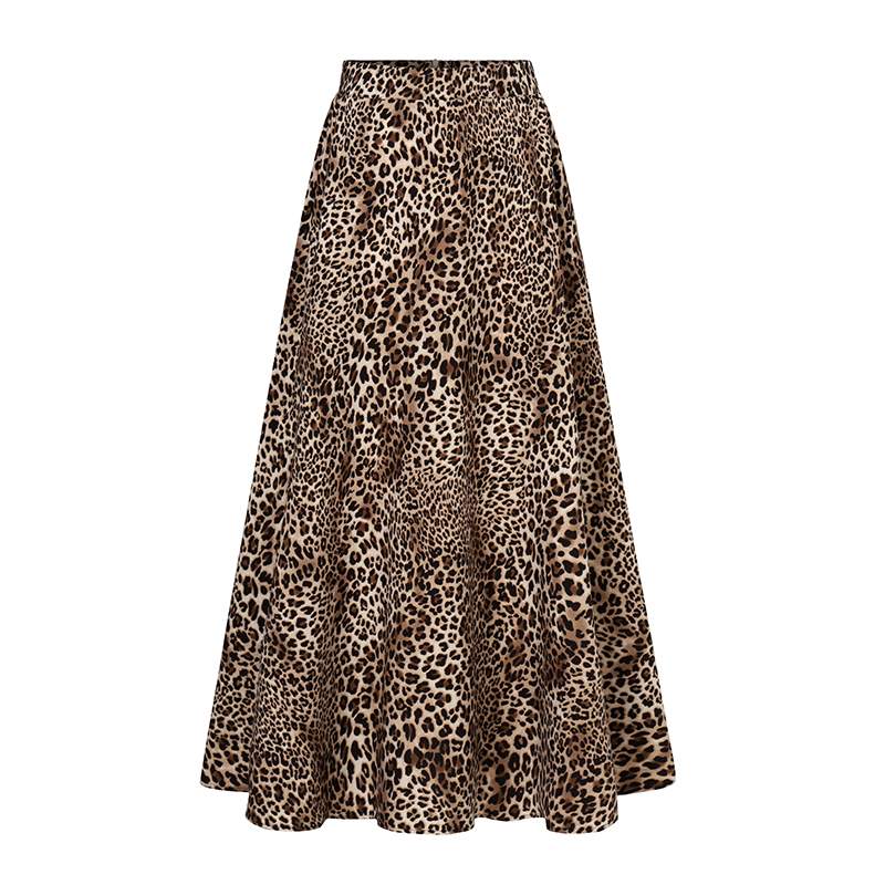 Madagascar Leopard Long Maxi Skirt (S-4XL)
