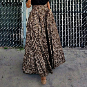 Madagascar Leopard Long Maxi Skirt (S-4XL)